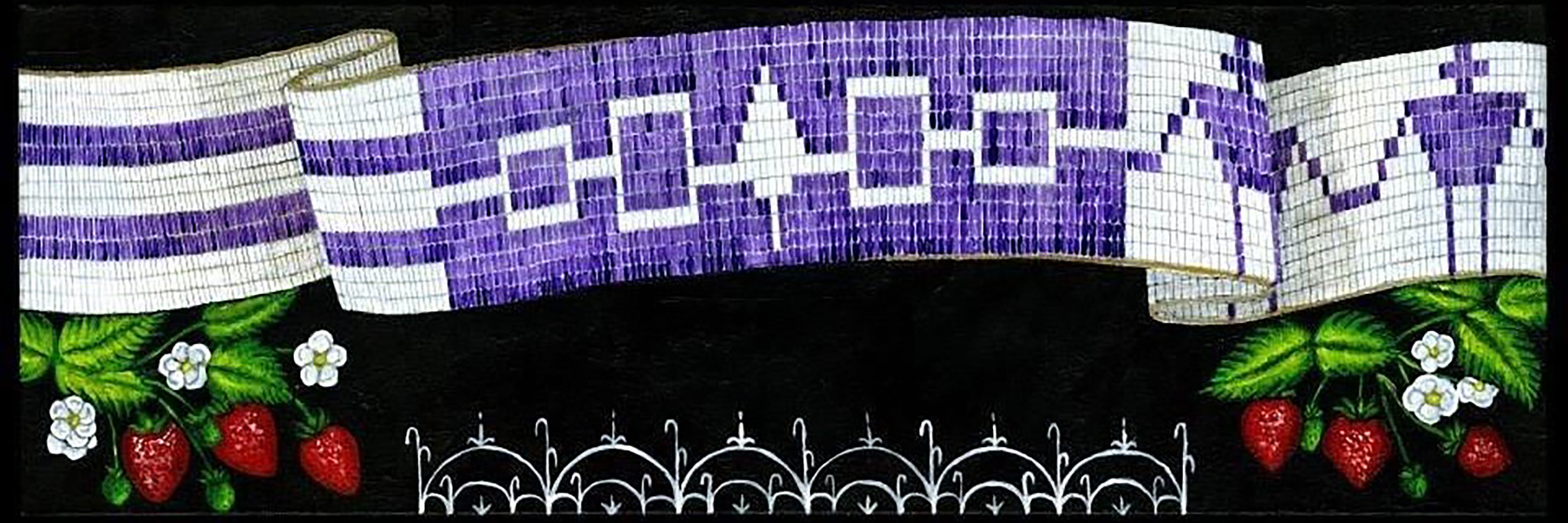 Hiawatha wampum belt with berries