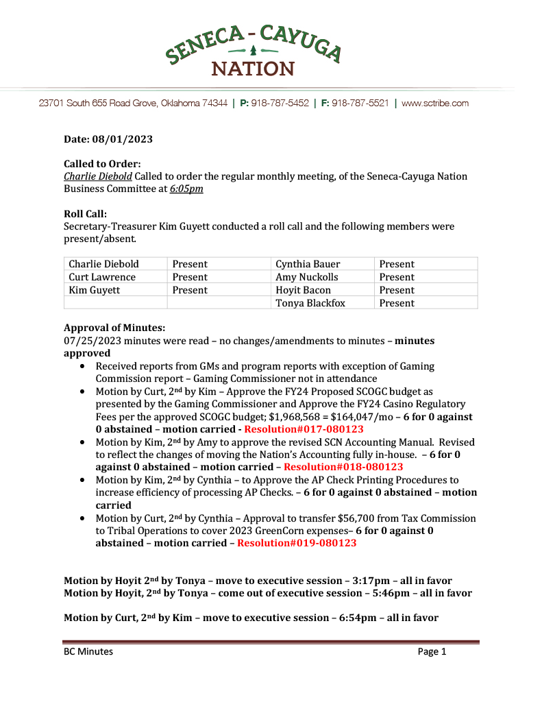 BC Minutes  08.01.23