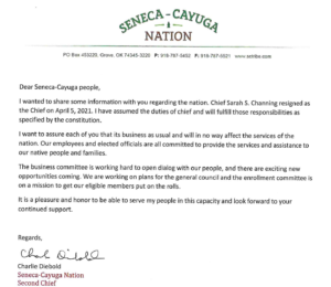 Chief Resignation Notice